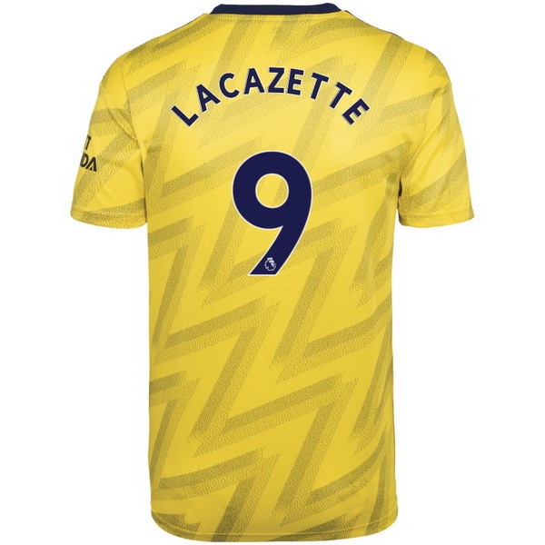 Camiseta Arsenal NO.9 Lacazette 2ª Kit 2019 2020 Amarillo